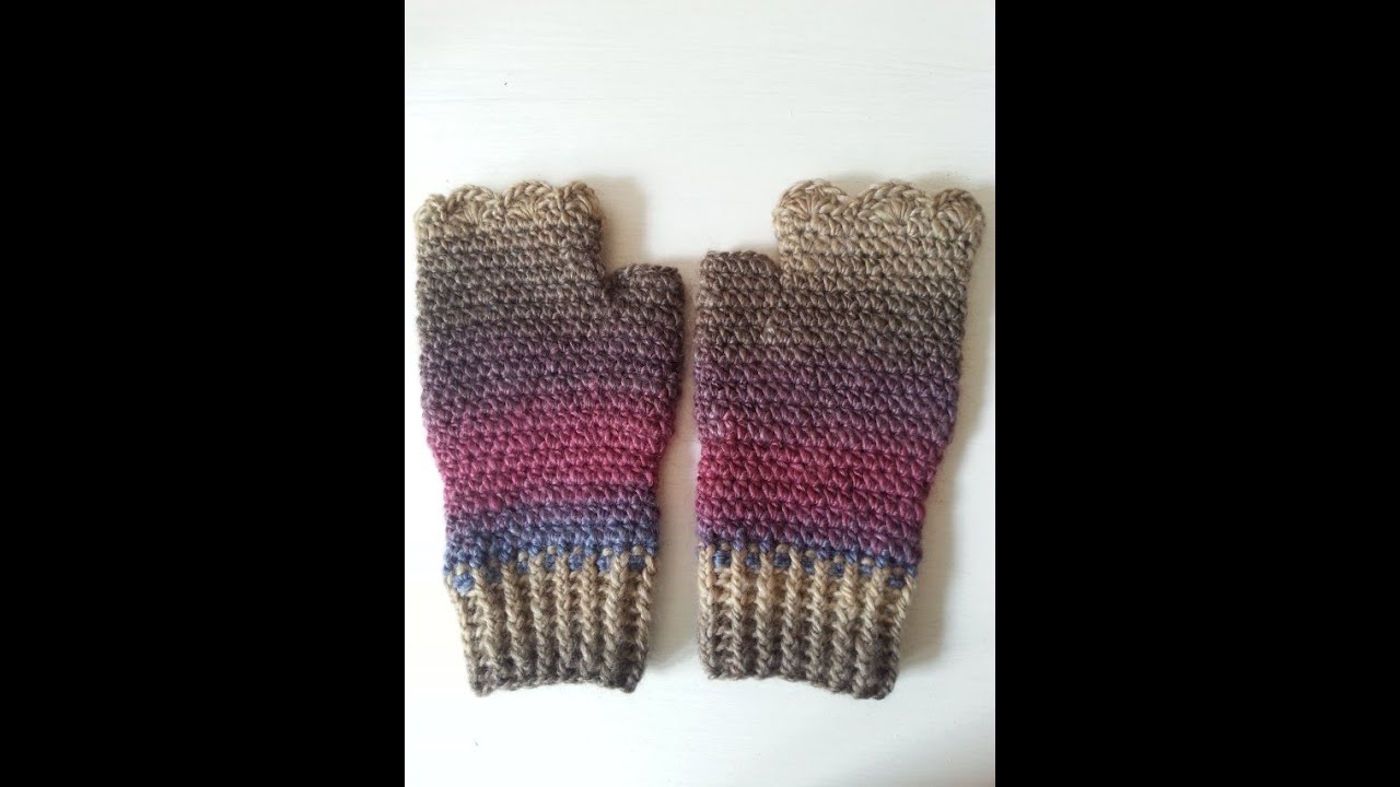 JAK ZROBIĆ NA SZYDEŁKU RĘKAWICZKI, MITENKI Z PALCEMCROCHET MITTS, WRIST