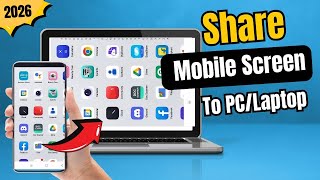 How to SHARE Mobile Screen on Laptop/PC | Cast Mobile Screen on Laptop