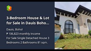 3-Bedroom House & Lot for Sale in Dauis Bohol| 3BR | 81 sqm | Royal Palms