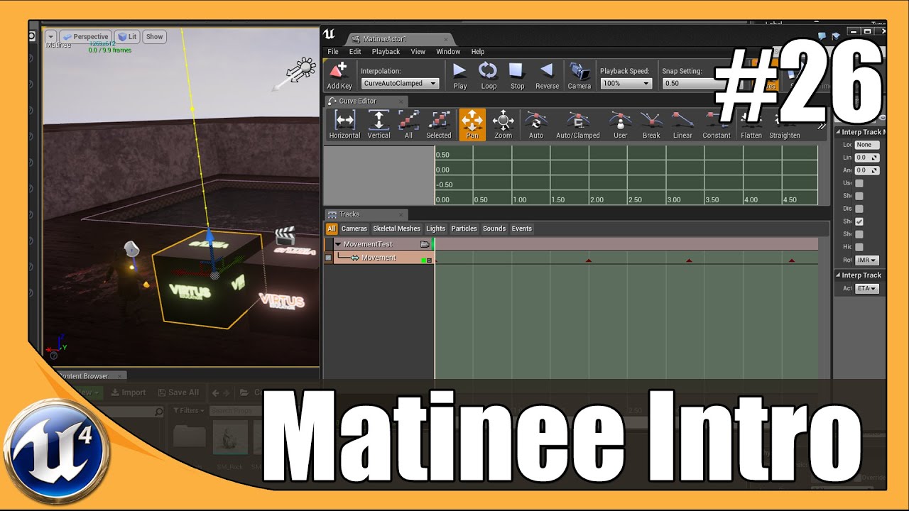 Unreal Engine 4 Beginner Tutorial Series - #26 Matinee Introduction