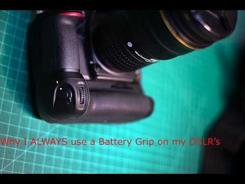 Why I ALWAYS use a Battery Grip on my Nikon DSLR's Pros and Cons