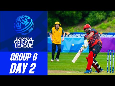 🔴 European Cricket League, 2025 | Group G, Day 2 | 15 Mar 2025 | T10 Live Cricket