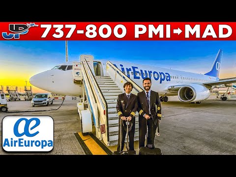 Air Europa 737-800 Cockpit from Palma🇪🇸 to Madrid🇪🇸