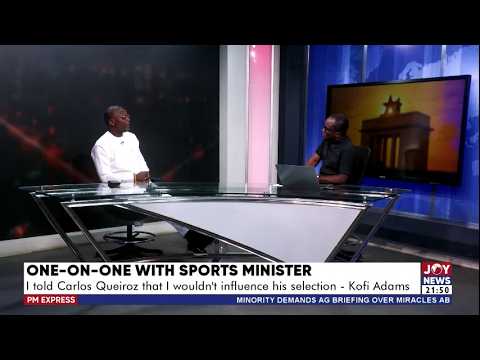 Exclusive interview with Kofi Adams, Sports Minister and MP for Buem Constituency | PM Express