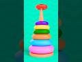 Learn Colors By Stacking The Rainbow Ring TOYS Shorts Cocomelon