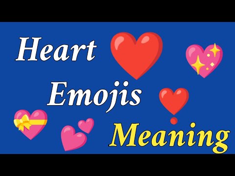 Heart Emojis Meaning | emoji ka matlab | Whatsapp Heart Emojis | emoji pictures