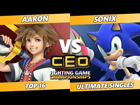 CEO 2021 Top 16 - Sonix (Sonic) Vs. Aaron (Sora) SSBU Ultimate Tournament