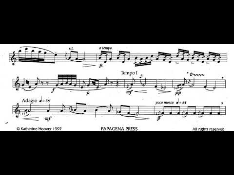 K. Hoover: Winter Spirit, solo flute. R. Parrucci, flute