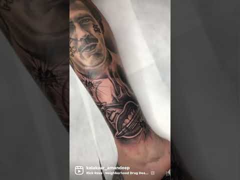 Pablo escobar tattoo, work of @Kalakaar amandeep