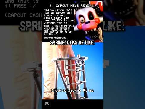 How Springlocks works! |#fnaf #fnafmeme #shorts