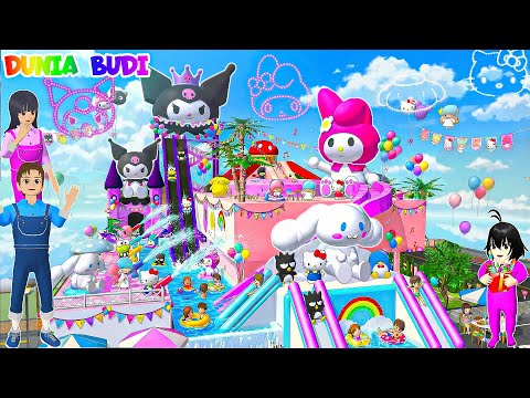 Yuta Mio Ubah Rumah Jadi Waterpark Ada Seluncuran SANRIO KUROMI MELODY CINNAMONROLL🥳🌈