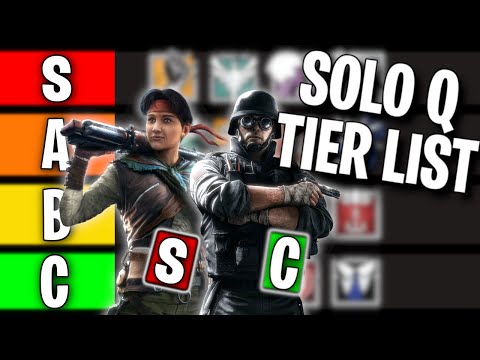 The *BEST* Solo Q Operator Tier List in Rainbow Six Siege!