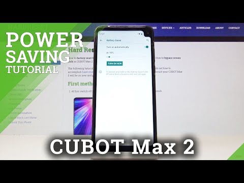 Power Saving Mode in CUBOT Max 2 - Battery Saver