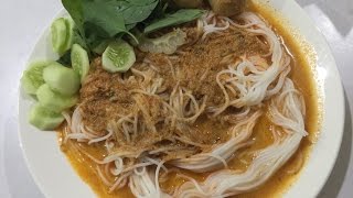 ขนมจีนนำ้ยา มังสวิรัติ สูตรบ้านอาศรม