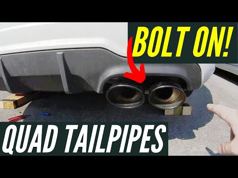 Bolt-On Quad Tailpipes – Mercedes C350 W204 C-Class