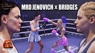 ボクシングゲーム UNDISPUTED ジェレーナ・ムルジェノビッチ vs エバニー・ブリッジス