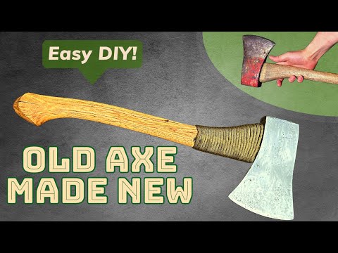 Basic Axe Restoration & Sharpening - Cheap Rusty Axe Made New
