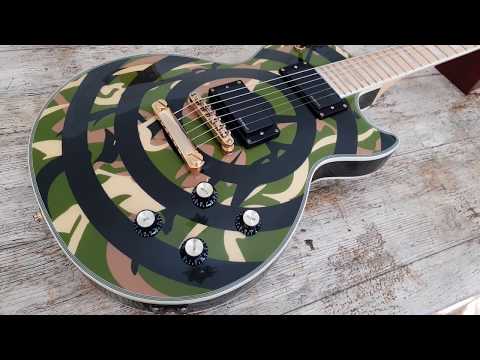 Epiphone Zakk Wylde Les Paul Custom 2008 Bullseye Camo image 26