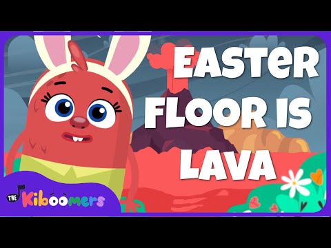 Easter Floor is Lava - THE KIBOOMERS Preschool Dance Songs - Brain Break