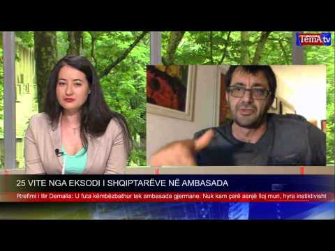 25 VITE NGA EKSODI I SHQIPTARËVE NË AMBASADA   INTERVISTA-TEMA TV-1 KORRIK 2015