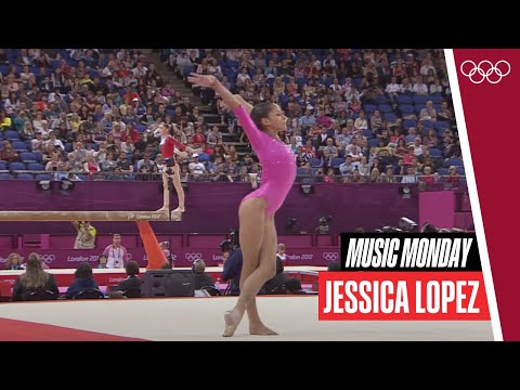 🤩 A look at Jessica Lopez's impressive floor routine 🤸🏻🇻🇪