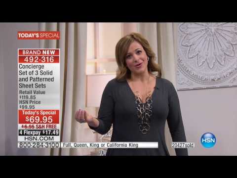 HSN | Concierge Collection Bedding 09.05.2016 - 01 PM