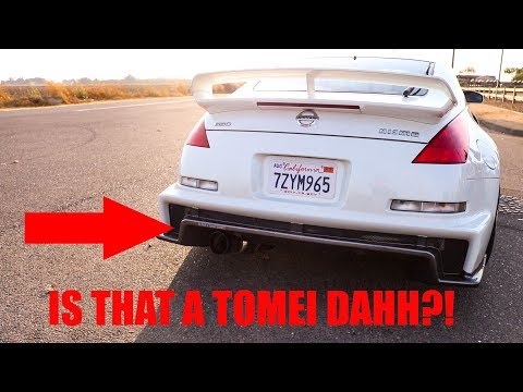 TOMEI EXHAUST ON MY NISMO 350Z!! (HOLY SH*T)