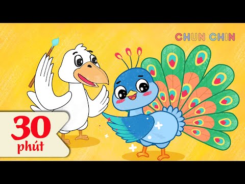 Quạ và Công | Liên khúc nhạc thiếu nhi hay nhất | Chun Chin