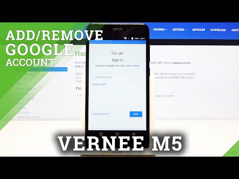 How to Add Google Account in VERNEE M5 - Remove Google User