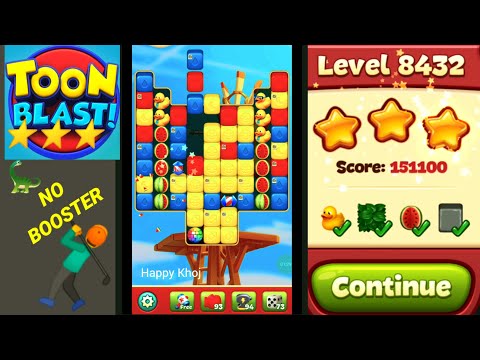Toon Blast Level 8432 🤺✨