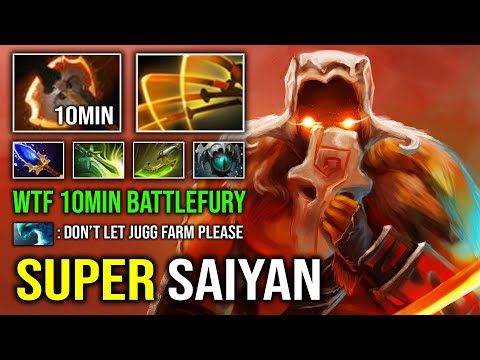 How to Fast Farm Super Saiyan Juggernaut 10Min Battlefury 550 Attack Speed Unlimited Crit Dota 2