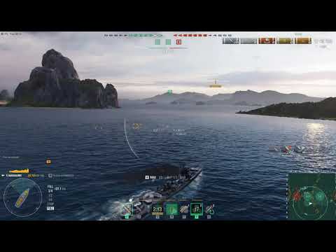 World of Warships Harugumo Mad Gunfiring