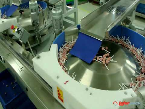 Laferpack Disko Twin - horizontal packaging machine for Lollipop / Confezionatrice per lecca-lecca