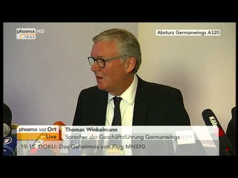 Flugzeugabsturz: PK von Germanwings zur verunglückten Schulklasse am 24.03.2015