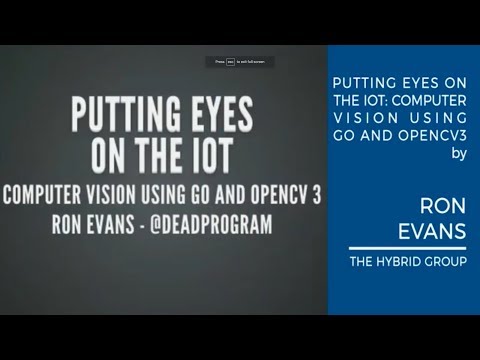 Ron Evans - Putting Eyes on the IoT: Advanced Computer Vision Using Golang