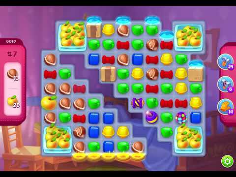 HomeScapes Level 6018 no boosters (13 moves)