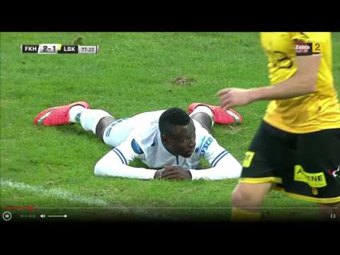 Ibrahim Shuaibu big miss for Haugesund vs Lillestrøm