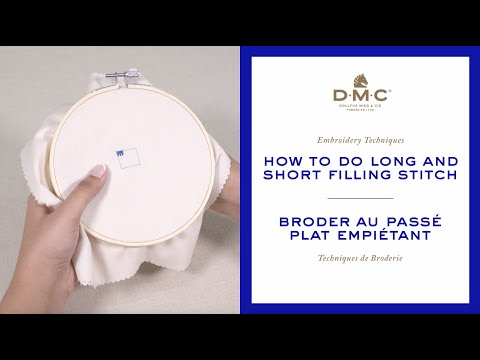 How to do a Long and Short Stitch, Embroidery Technique Tutorial