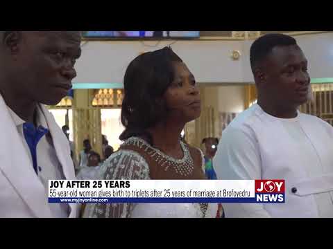 55-year-old woman gives birth to triplets after 25 years of marriage at Brofoyedru