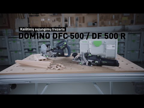 Kaištinių sujungimų frezeris DOMINO DF 500 RQ-Set video