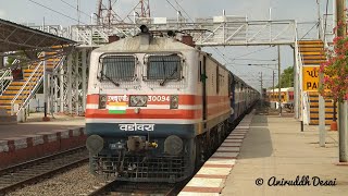 preview picture of video 'Dominant Overtake by Bandra - Jhansi Express at Palej on full MPS!!!'