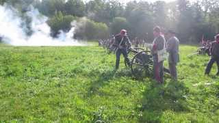 preview picture of video 'Wildflecken 2013, Reenactment, , Geschützbatterie im Gefecht;'