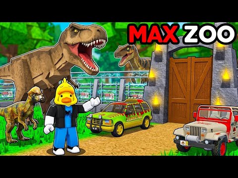 I Built DINOSAUR ZOO Tycoon in Roblox!