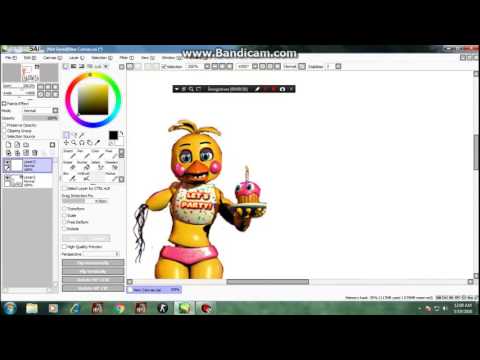 Фнаф компьютерная графика стараемся сделать (withered toy chica)