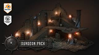 Stylized Dungeon Kitbash Pack video thumbnail