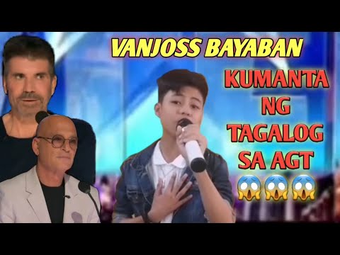VANJOSS BAYABAN SING UMIIYAK ANG PUSO SA AGT - INCREDIBLE VOICE 😱😱😱