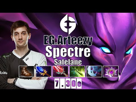 Spectre Safelane | EG.Arteezy | RTZ GODLIKE SPECTRE IS THE BEST EZ CARRY | 7.30e Gameplay Highlights