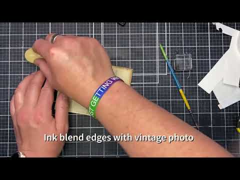 Monochromatic watercoloring with June's Unity card kit