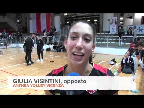 Anthea Vicenza batte Trento, 3 0, intervista a Giulia Visintini
