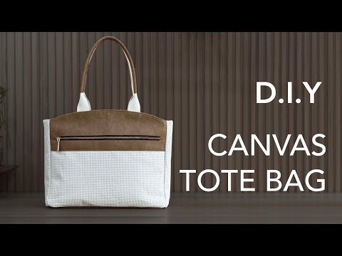 Terry Tote Bag - Step by step tutorial with free pdf pattern